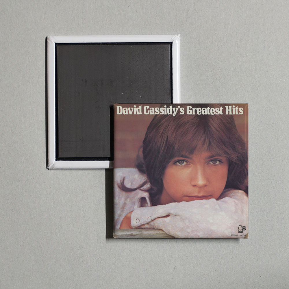 David Cassidy - David Cassidys Greatest Hits Album Cover Fridge Magnet