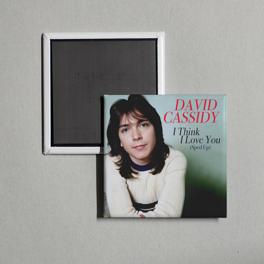 David Cassidy - I Think I Love You [Sped Up] Album Cover Fridge Magnet