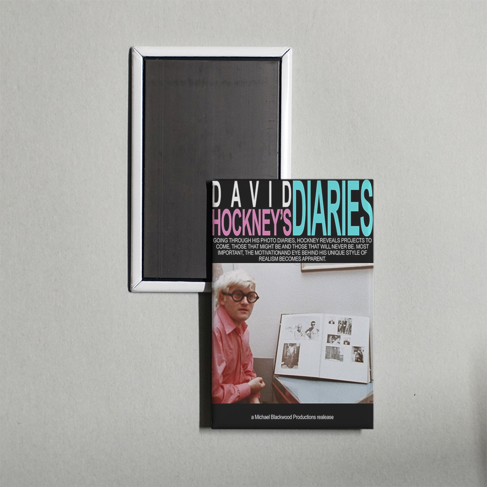 David Hockney's Diaries Mini Movie Fridge Magnet