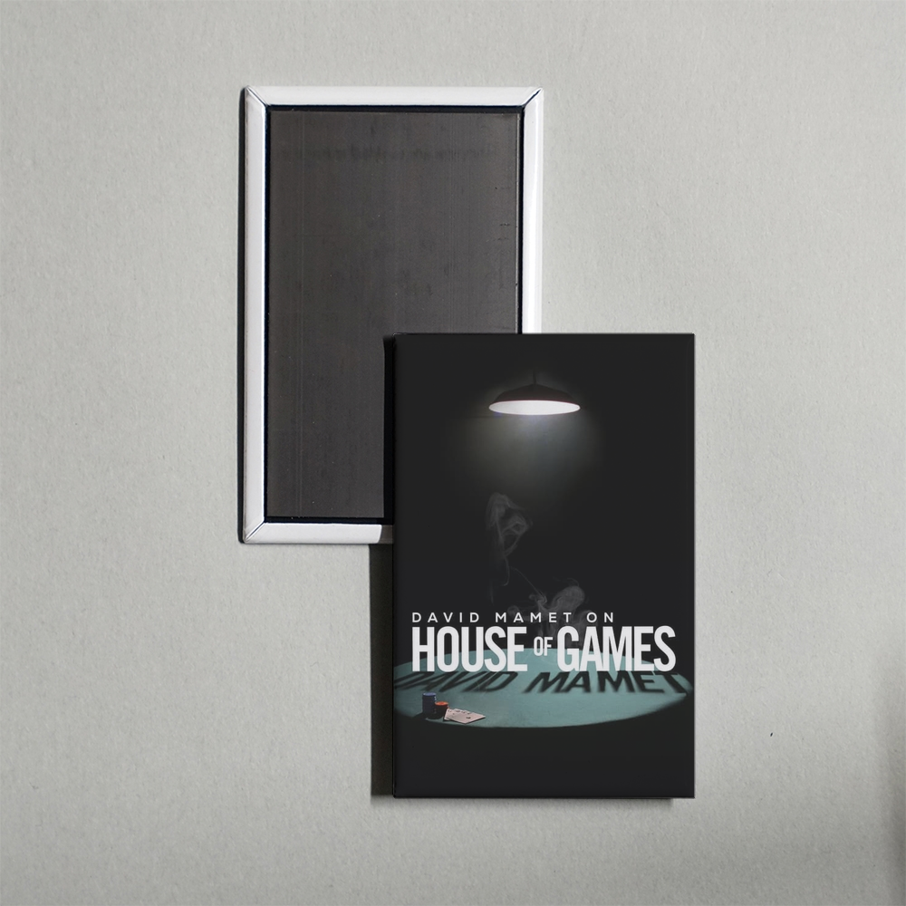 David Mamet on House of Games Mini Movie Fridge Magnet