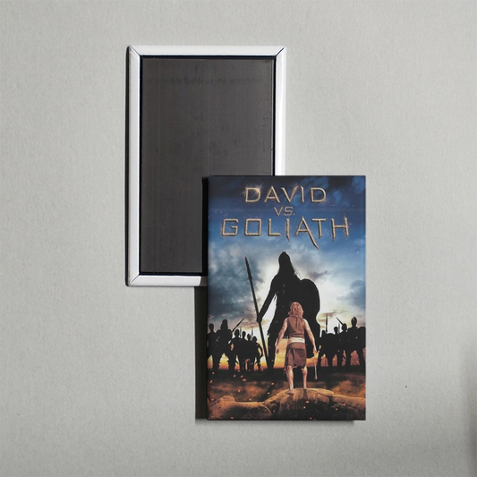 David and Goliath Mini Movie Fridge Magnet