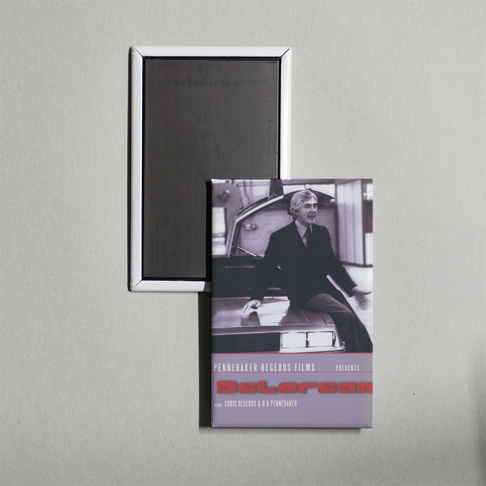 DeLorean Mini Movie Fridge Magnet