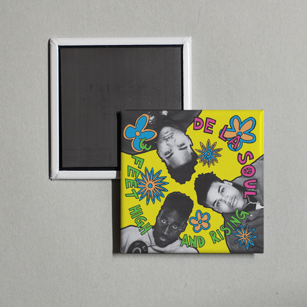De La Soul - 3 Feet High and Rising Album Cover Fridge Magnet