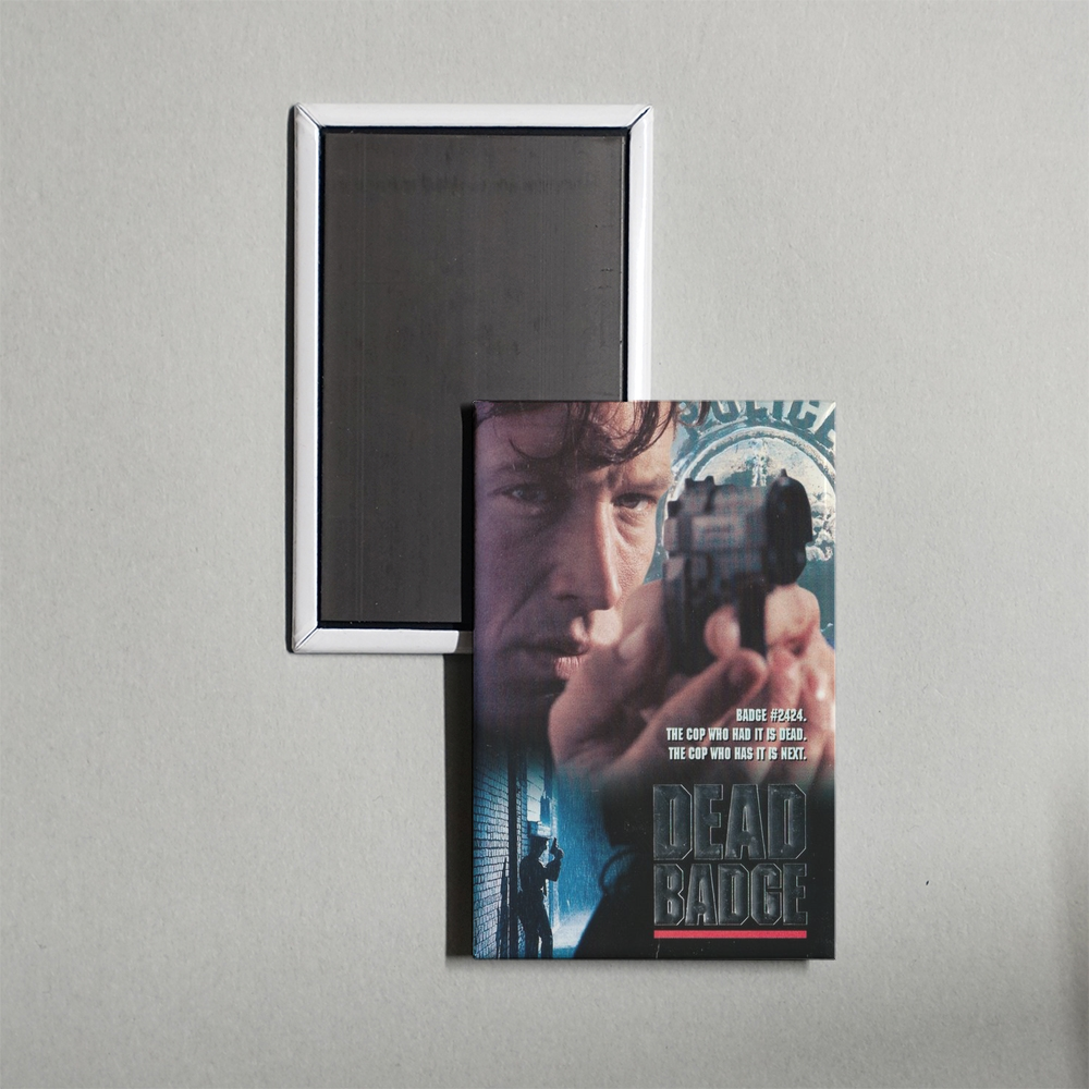 Dead Badge Mini Movie Fridge Magnet