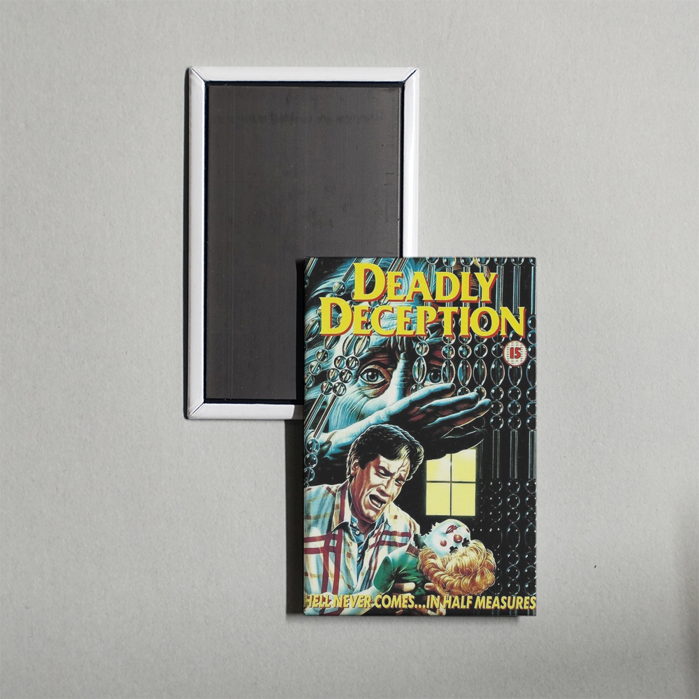 Deadly Deception Mini Movie Fridge Magnet