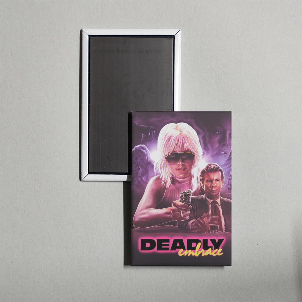 Deadly Embrace Mini Movie Fridge Magnet