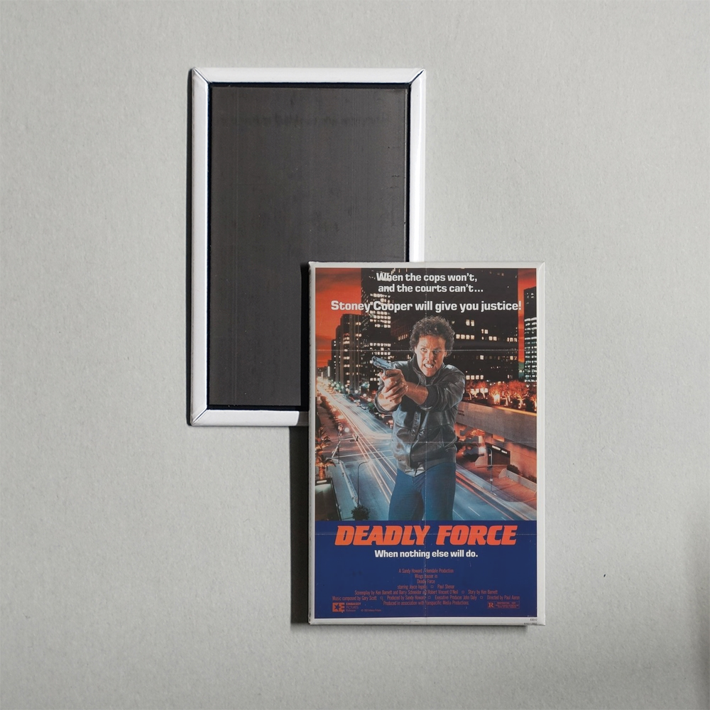 Deadly Force Mini Movie Fridge Magnet
