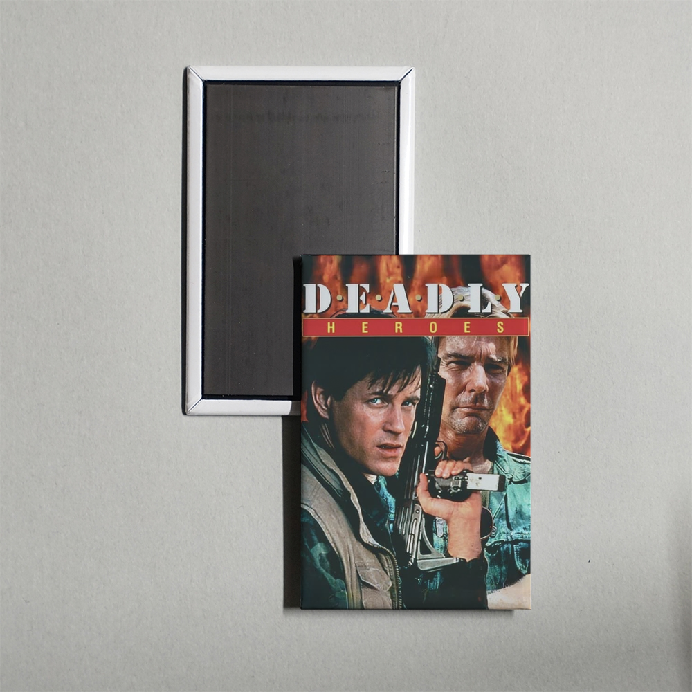 Deadly Heroes Mini Movie Fridge Magnet