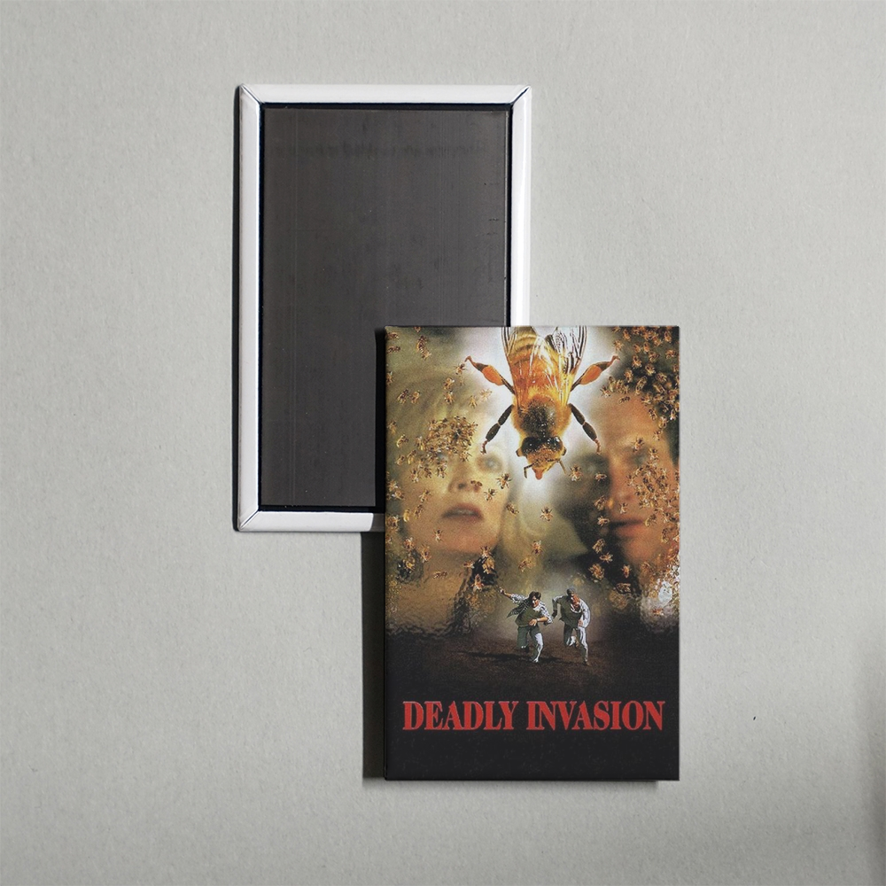 Deadly Invasion The Killer Bee Nightmare Mini Movie Fridge Magnet
