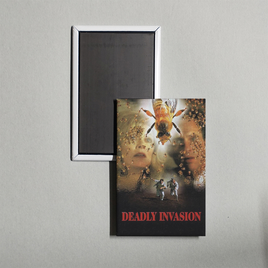 Deadly Invasion The Killer Bee Nightmare Mini Movie Fridge Magnet