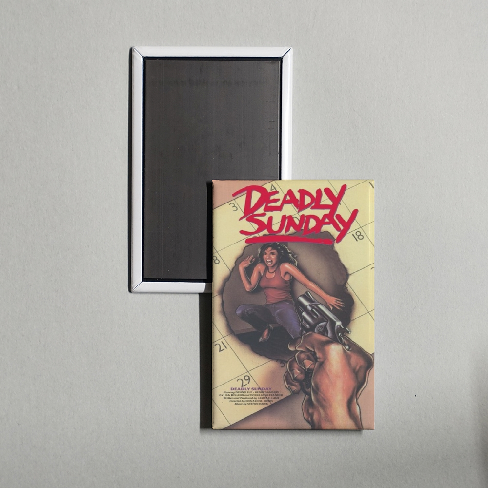 Deadly Sunday Mini Movie Fridge Magnet