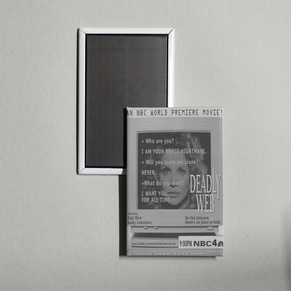 Deadly Web Mini Movie Fridge Magnet