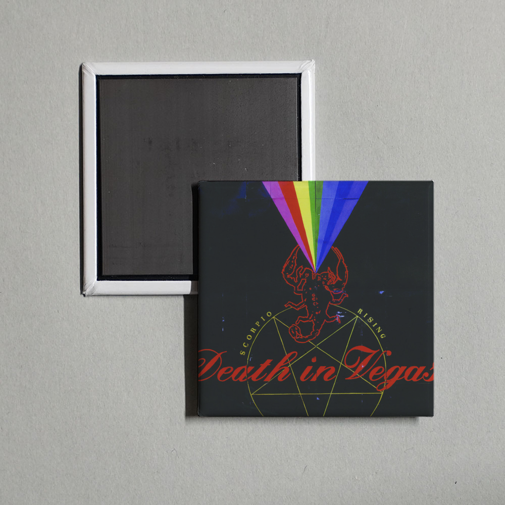 Death In Vegas - Scorpio Rising Album Cover Fridge Magnet