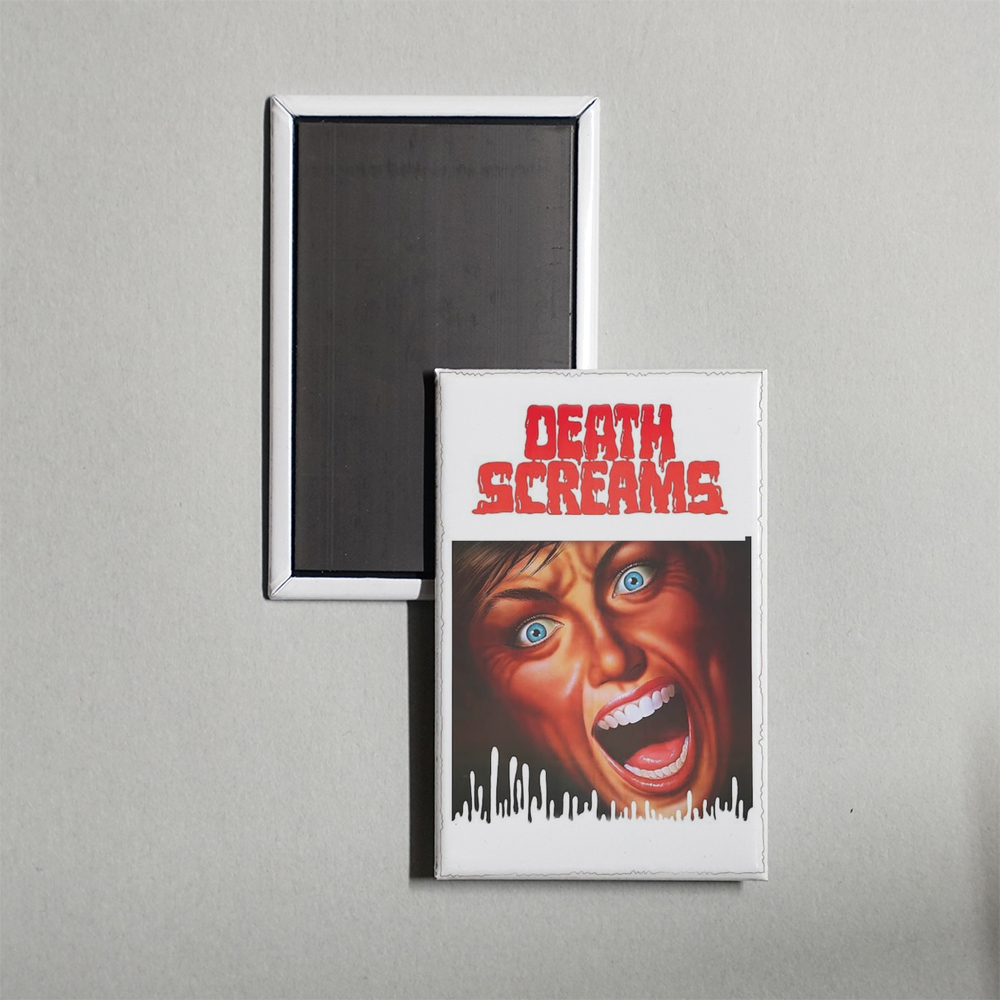 Death Screams Mini Movie Fridge Magnet