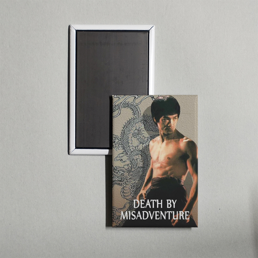 Death by Misadventure The Mysterious Life of Bruce Lee Mini Movie Fridge Magnet