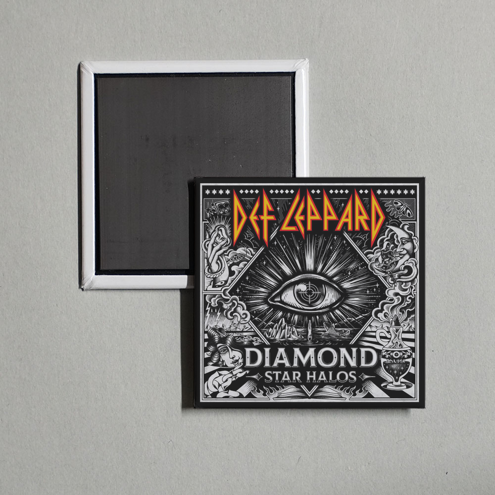 Def Leppard - Diamond Star Halos Album Cover Fridge Magnet