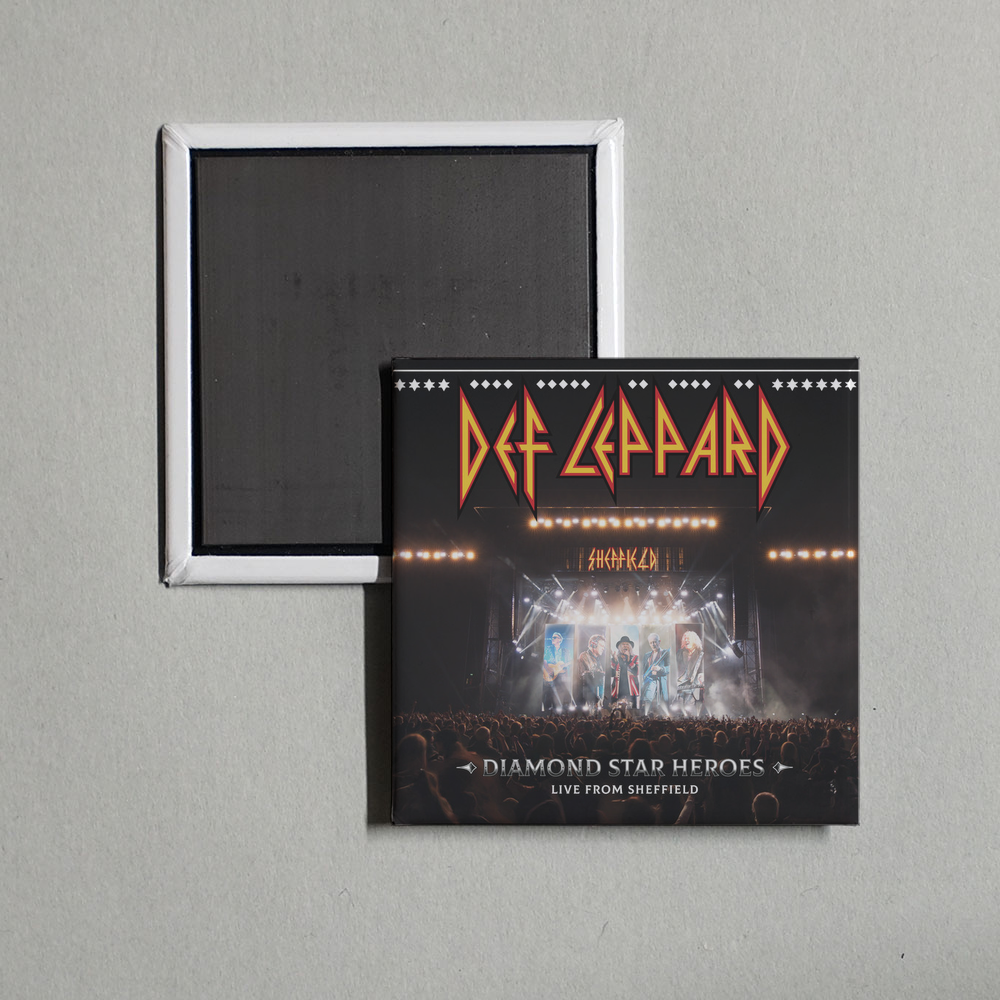 Def Leppard - Diamond Star Heroes Live From Sheffield Album Cover Fridge Magnet