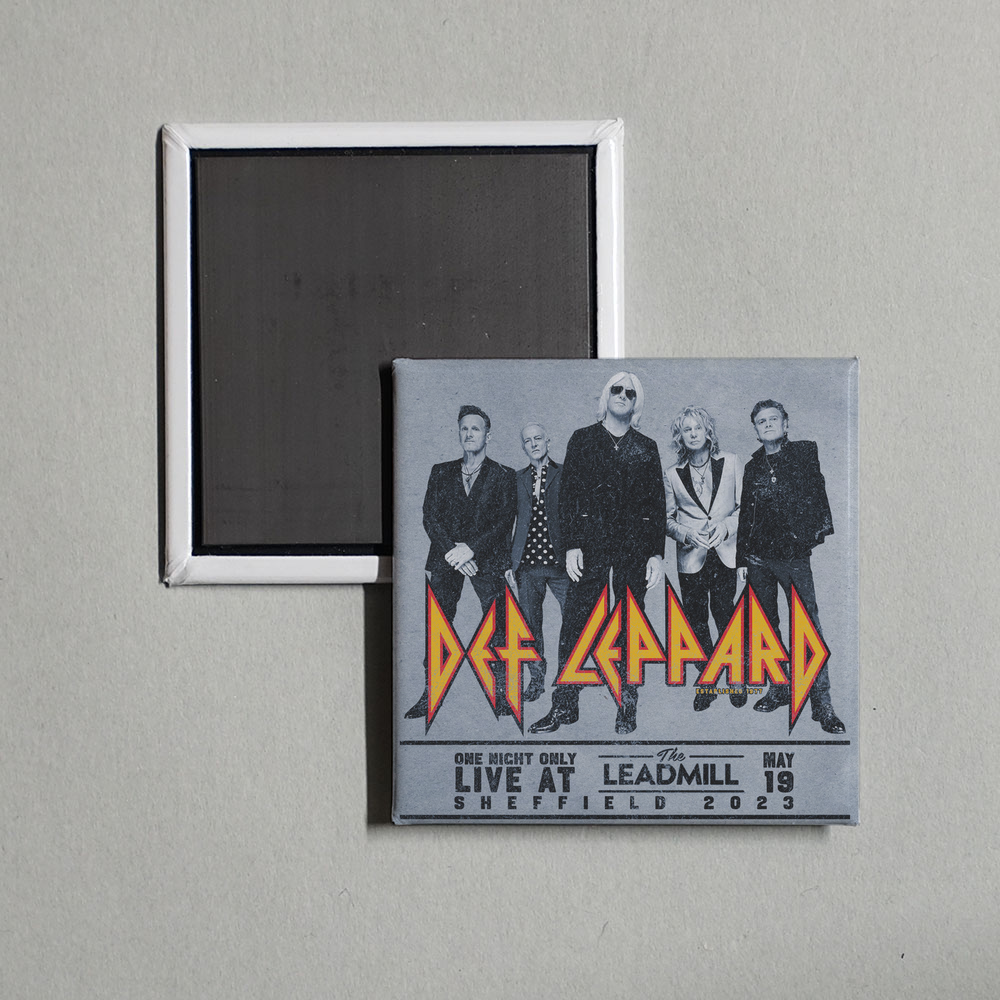 Def Leppard - Live At The Leadmill Album Cover Fridge Magnet