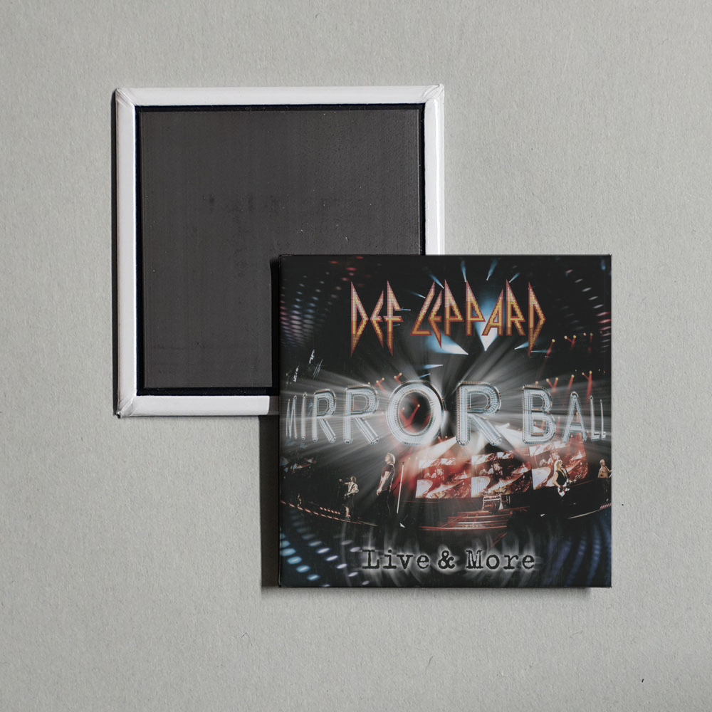 Def Leppard - Mirror Ball – Live & More Album Cover Fridge Magnet