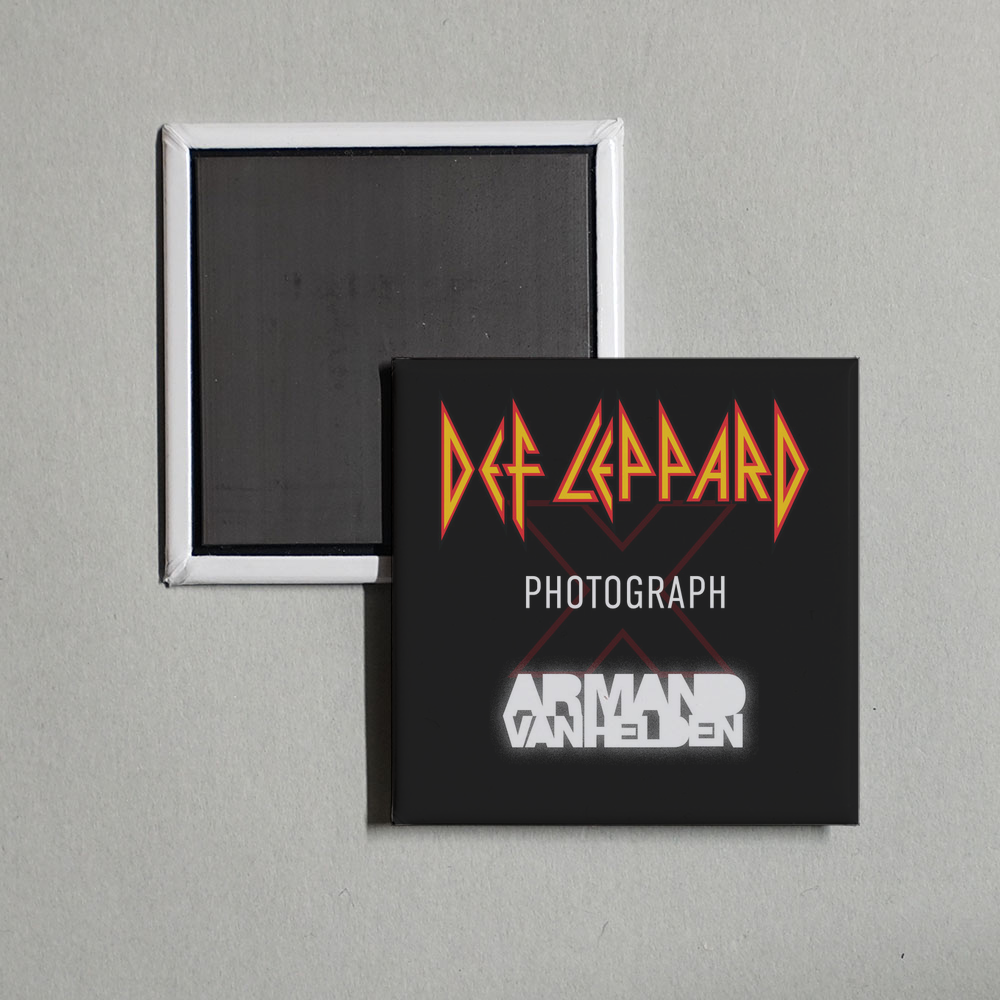 Def Leppard - Photograph (Def Leppard x Armand Van Helden) Album Cover Fridge Magnet
