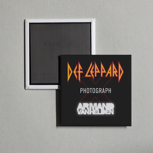 Def Leppard - Photograph (Def Leppard x Armand Van Helden) Album Cover Fridge Magnet