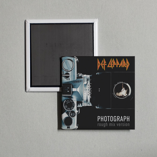 Def Leppard - Photograph (Rough Mix Version) Album Cover Fridge Magnet