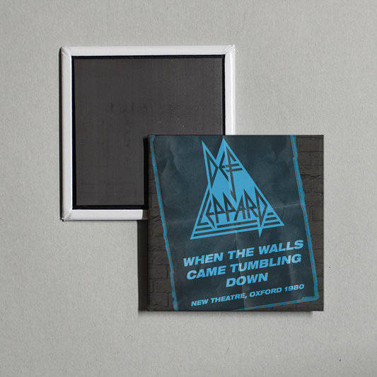 Def Leppard - When The Walls Came Tumbling Down – Live In Oxford Album Cover Fridge Magnet