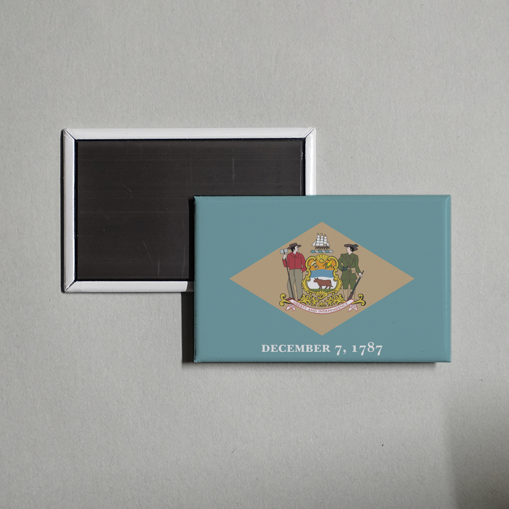 Delaware State Flag Fridge Magnet Fridge Magnet