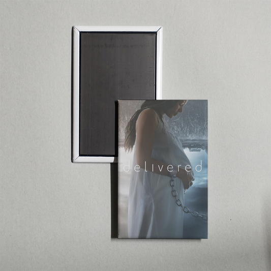 Delivered Mini Movie Fridge Magnet