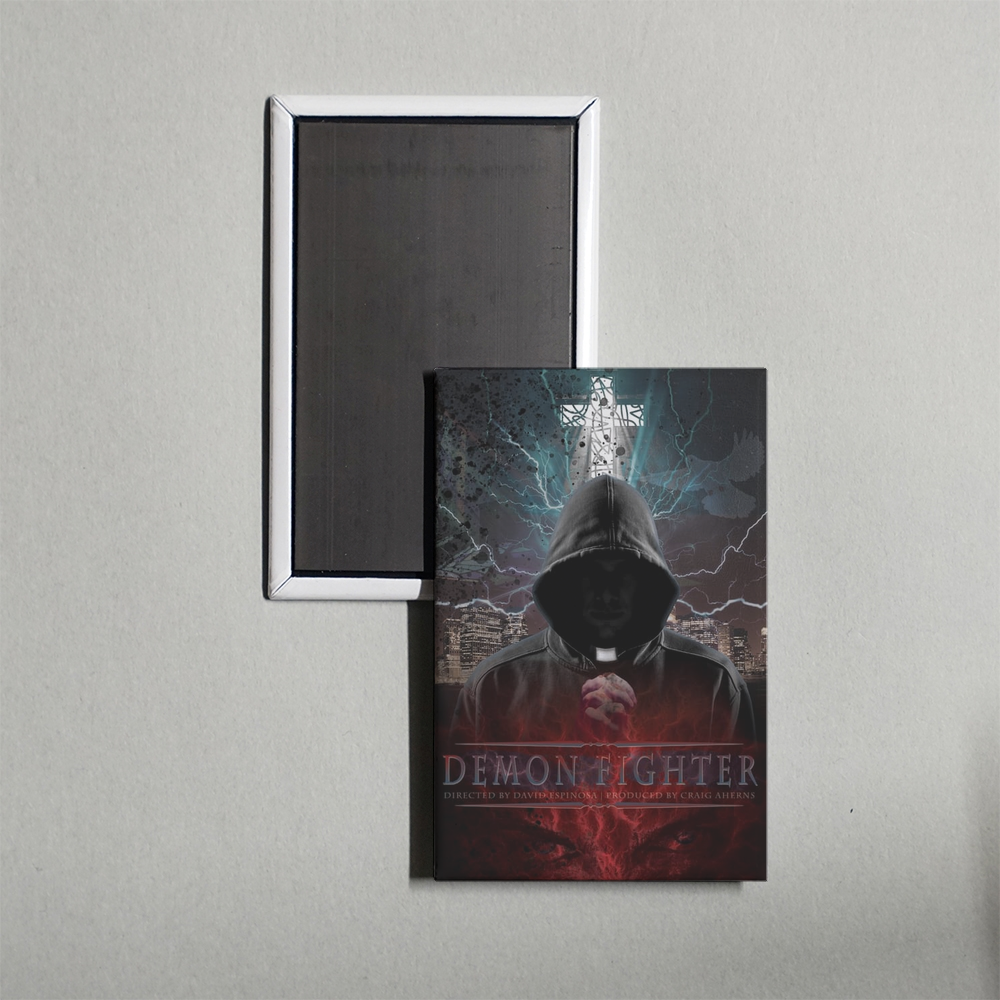 Demon Fighter Mini Movie Fridge Magnet