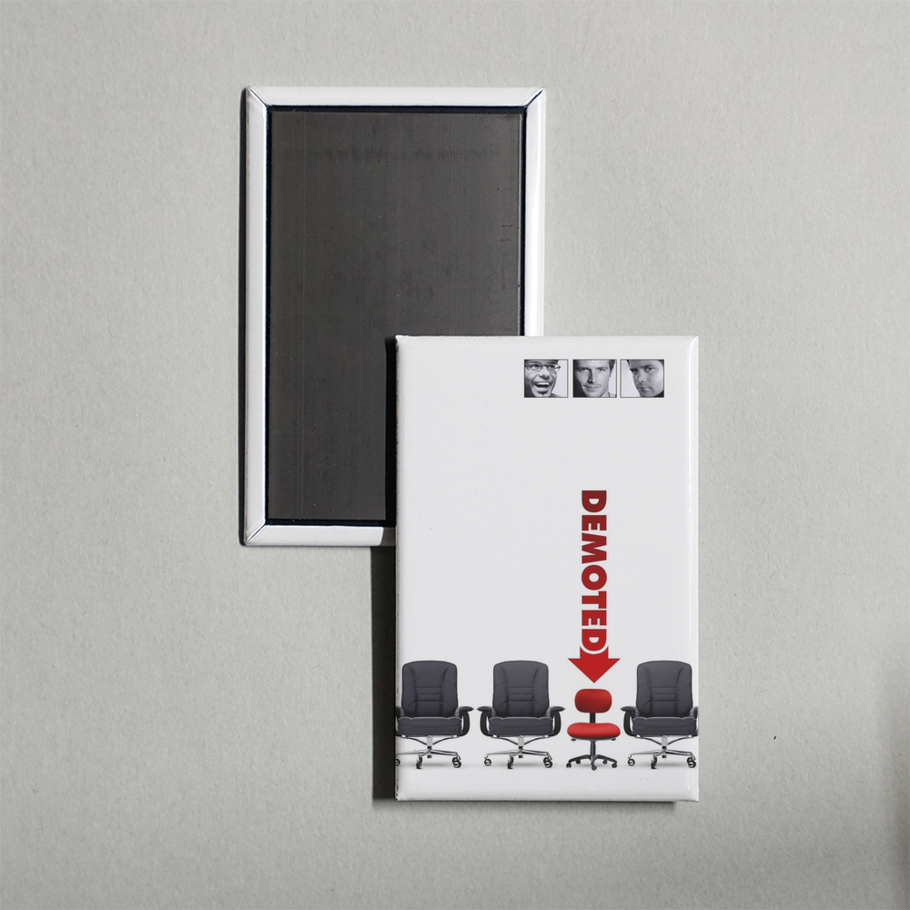 Demoted Mini Movie Fridge Magnet