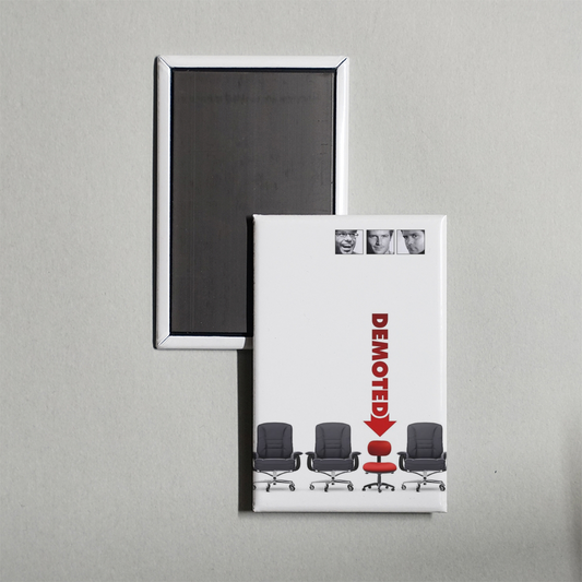 Demoted Mini Movie Fridge Magnet