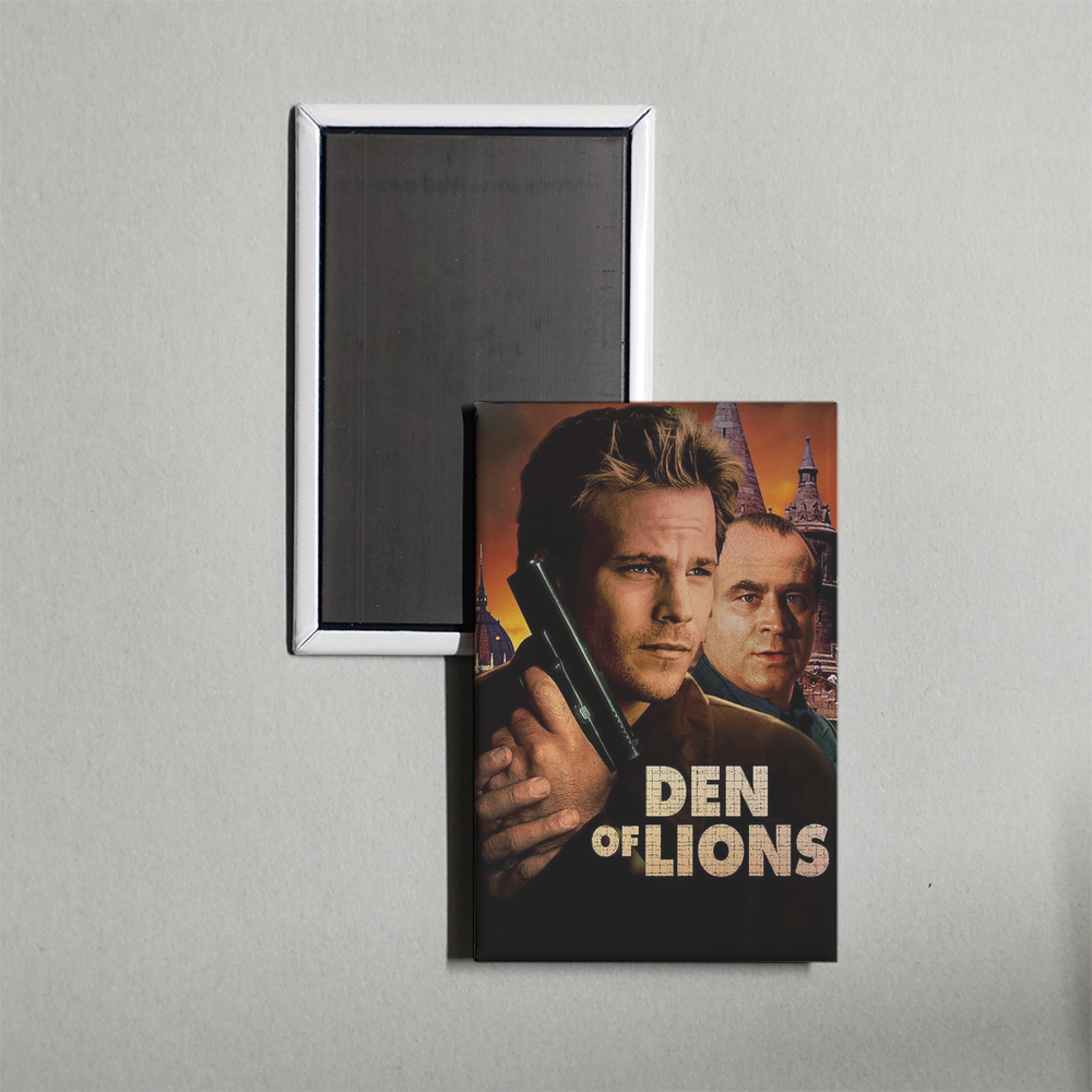 Den of Lions Mini Movie Fridge Magnet