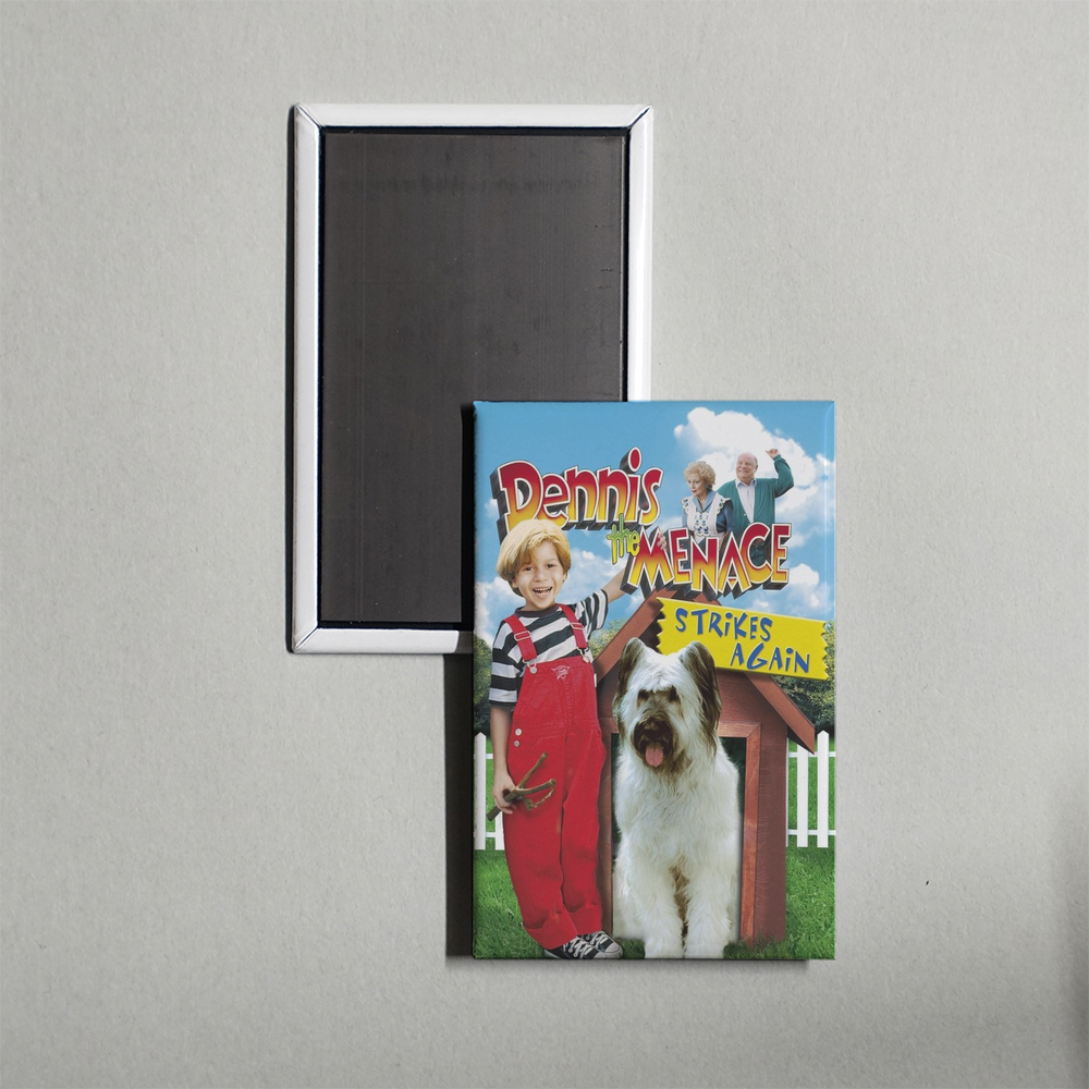 Dennis the Menace Strikes Again! Mini Movie Fridge Magnet
