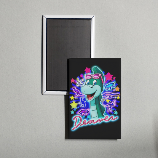 Denver, the Last Dinosaur TV Show Fridge Magnet
