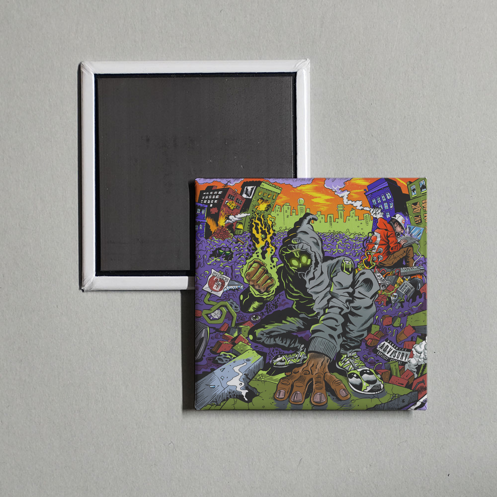 Denzel Curry - UNLOCKED Album Cover Fridge Magnet
