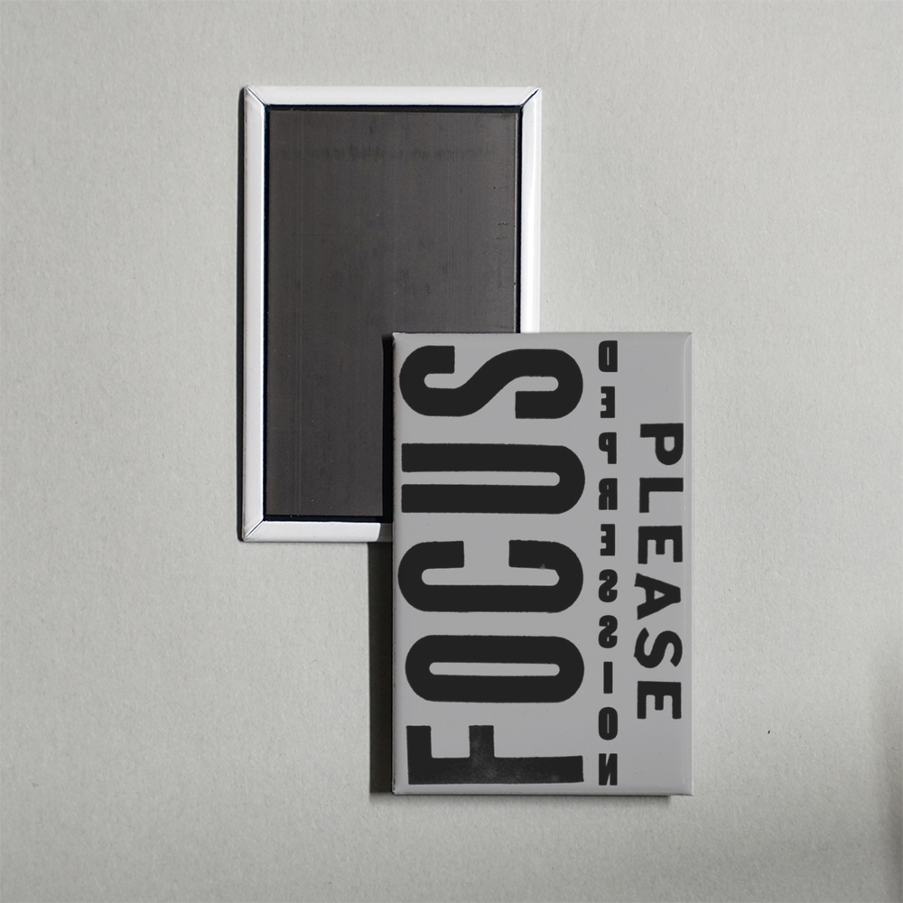 Depression Focus Please Mini Movie Fridge Magnet
