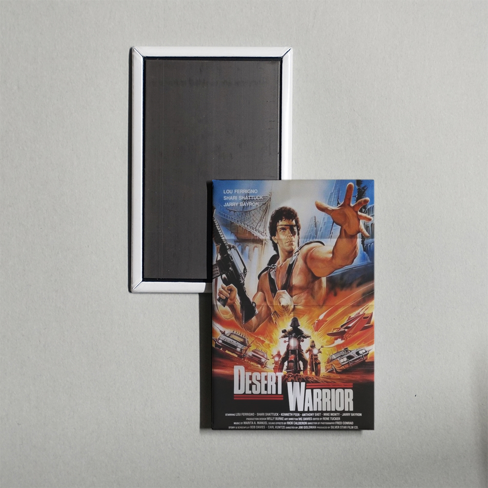 Desert Warrior Mini Movie Fridge Magnet