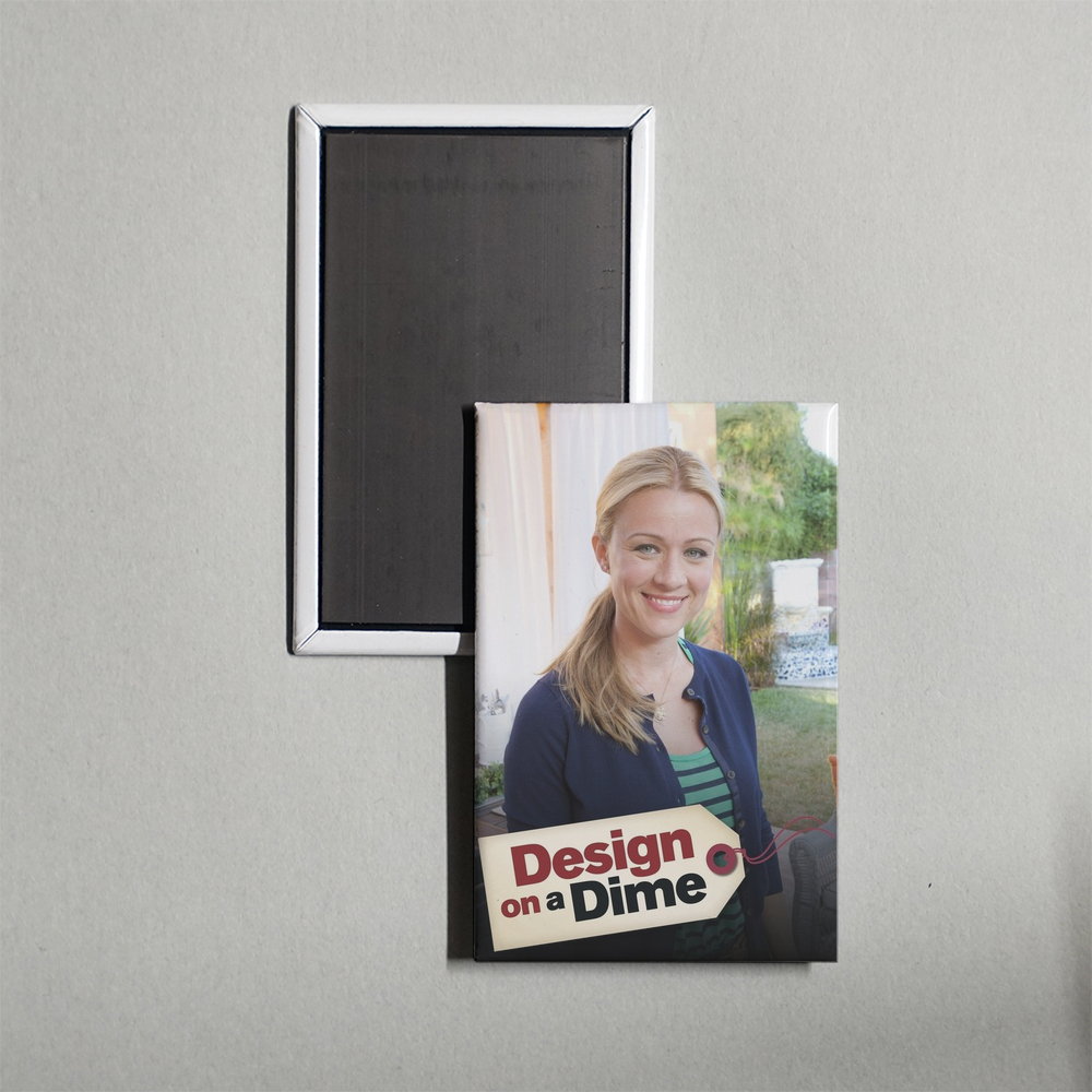 Design on a Dime TV Show Fridge Magnet