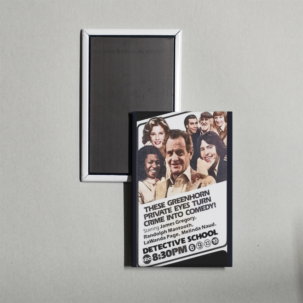 Detective School TV Show Fridge Magnet