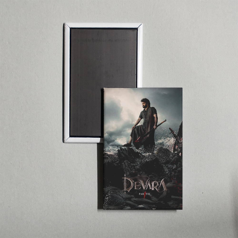 Devara  Part 1 Mini Movie Fridge Magnet
