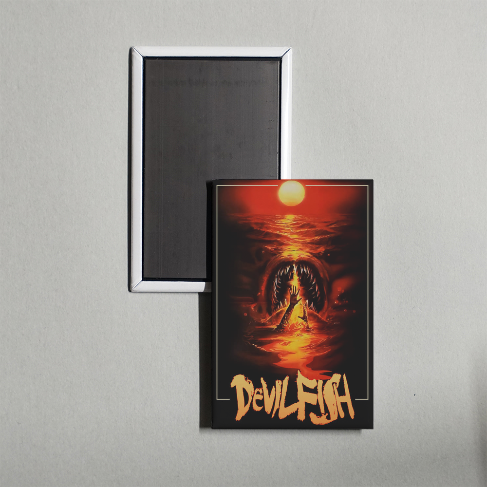 Devil Fish Mini Movie Fridge Magnet