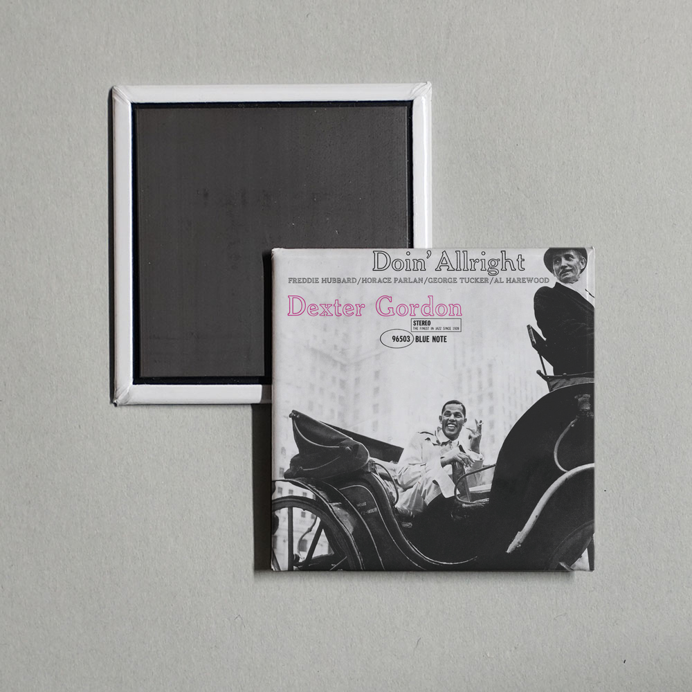 Dexter Gordon - Doin' Allright Album Cover Fridge Magnet