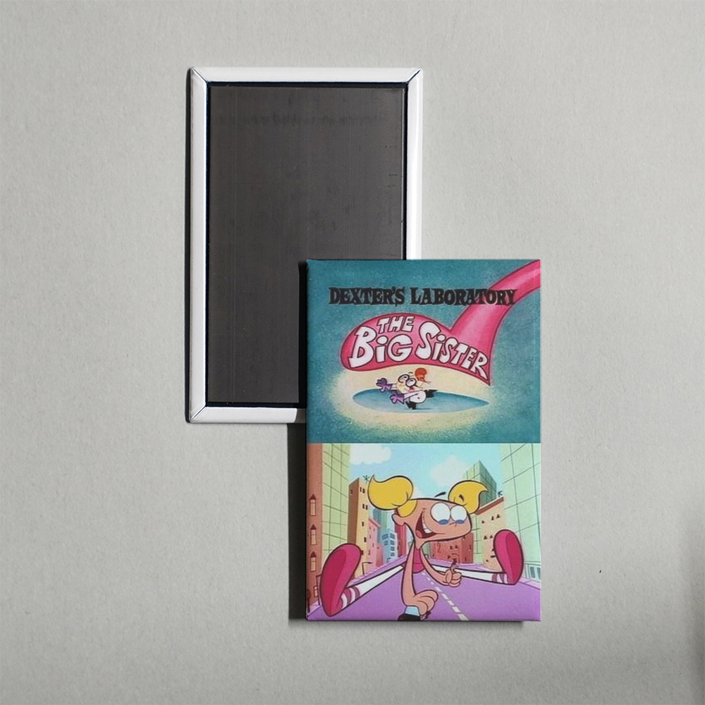 Dexter's Laboratory The Big Sister Mini Movie Fridge Magnet