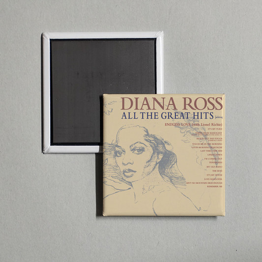 Diana Ross - All The Great Hits Album Cover Fridge Magnet