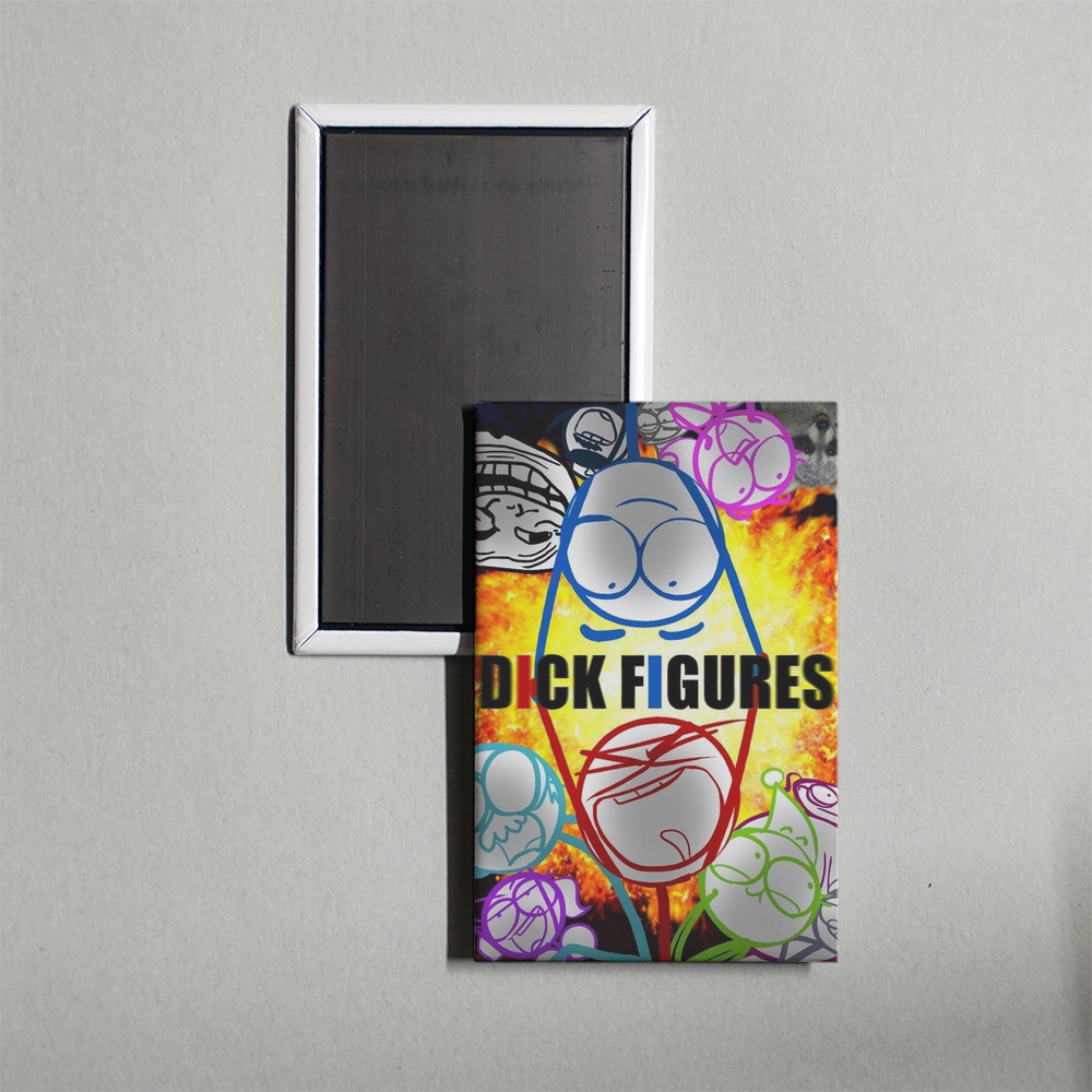 Dick Figures TV Show Fridge Magnet