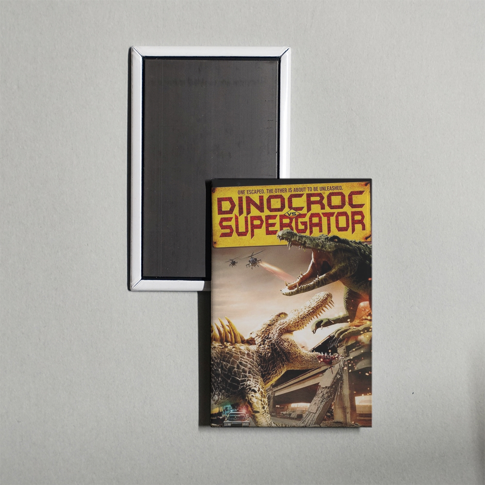 Dinocroc vs. Supergator Mini Movie Fridge Magnet