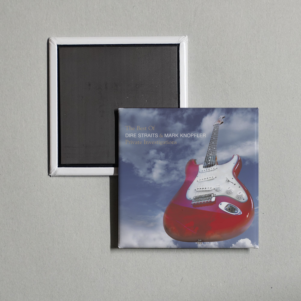 Dire Straits & Mark Knopfler - The Best of - Private Investigations Album Cover Fridge Magnet