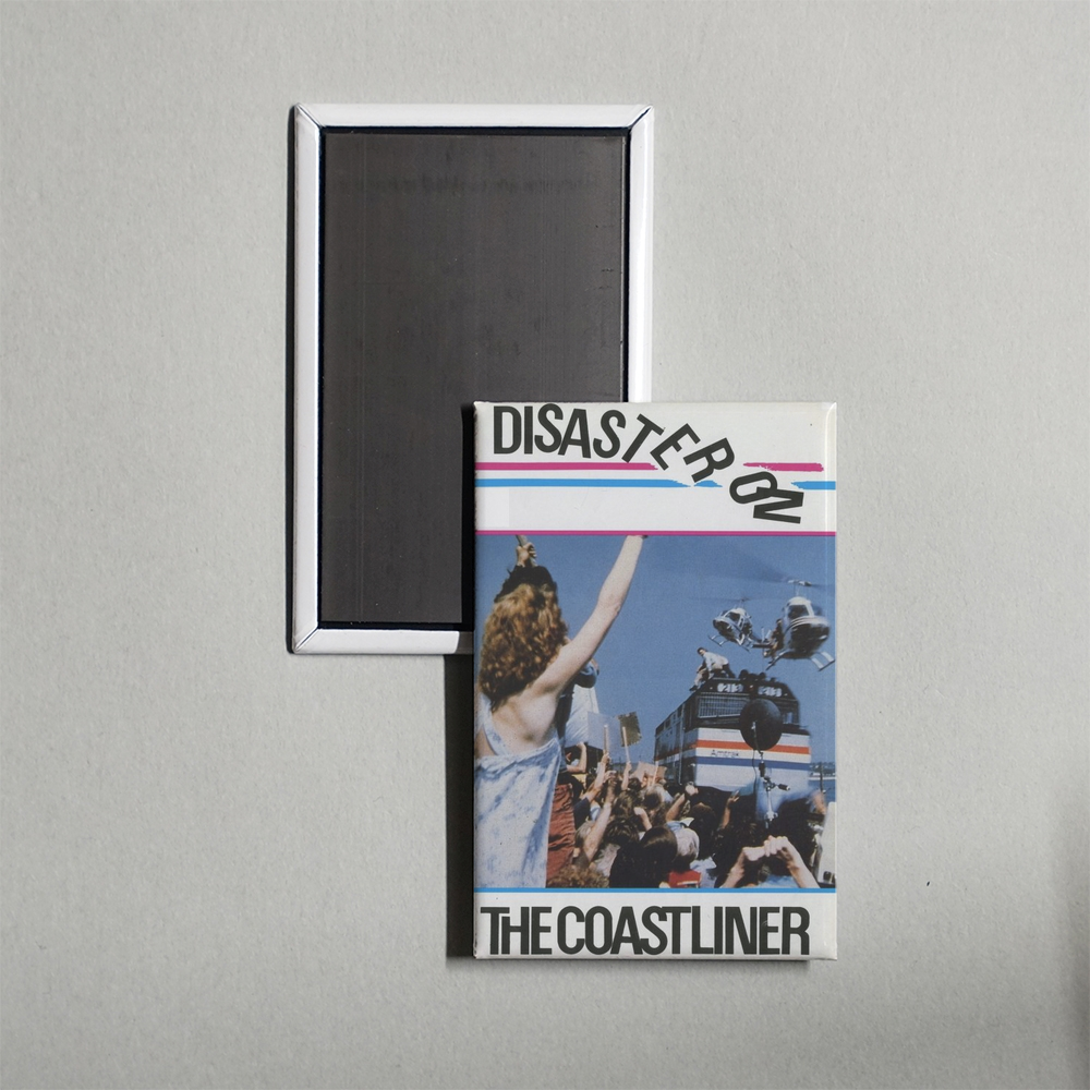 Disaster on the Coastliner Mini Movie Fridge Magnet