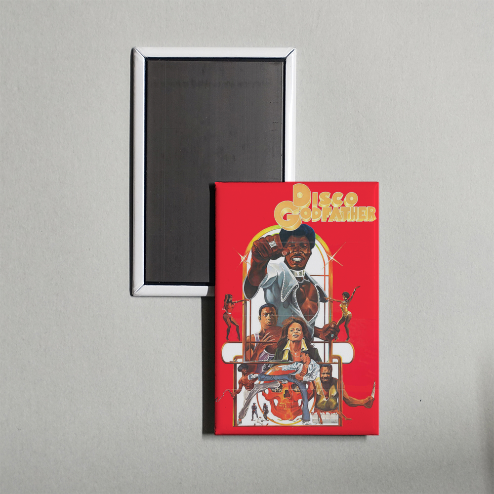 Disco Godfather Mini Movie Fridge Magnet